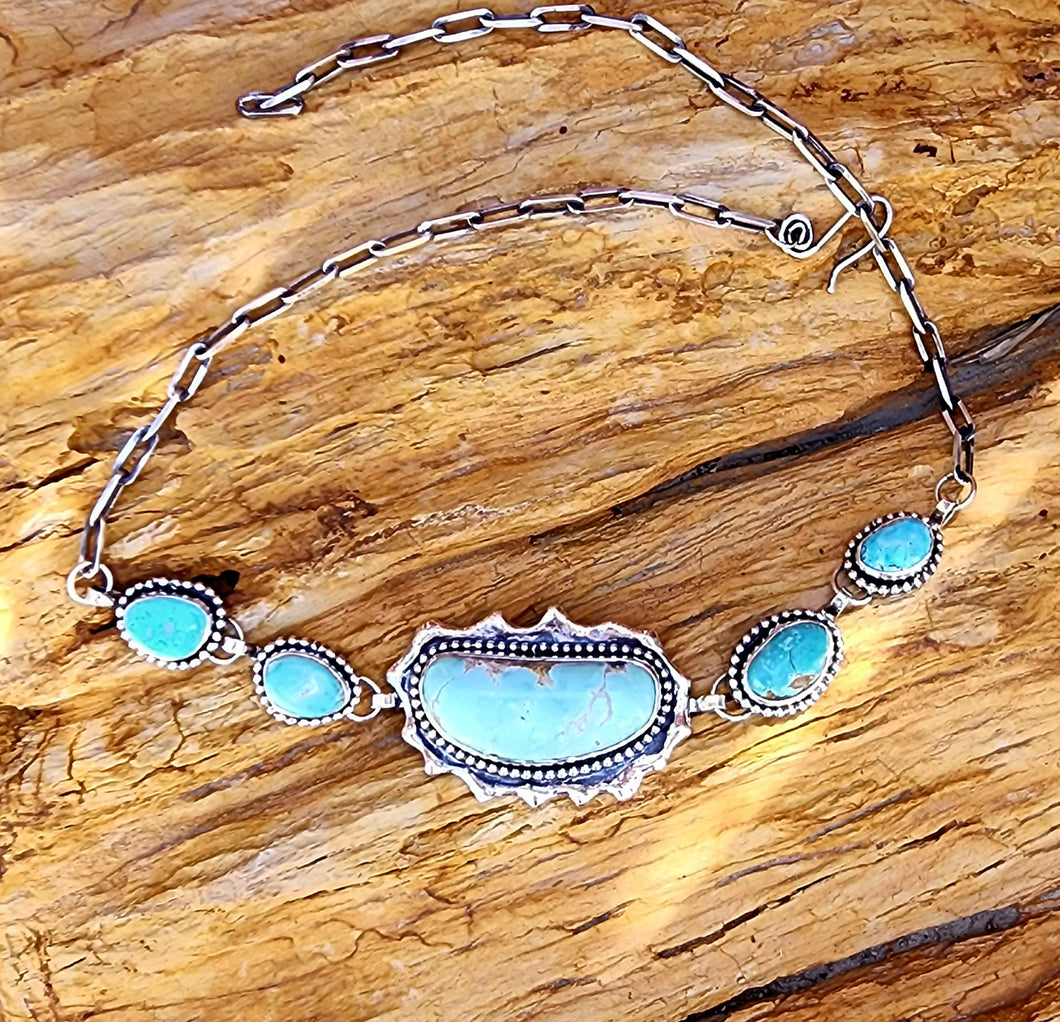 Bisbee and Royston Turquoise Choker/Necklace - A Madison Choker