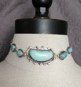 Bisbee and Royston Turquoise Choker/Necklace - A Madison Choker