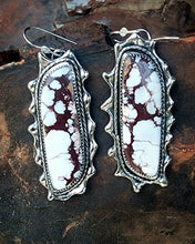 Load image into Gallery viewer, Wild Horse (Magnesite) Ruffle Earrings
