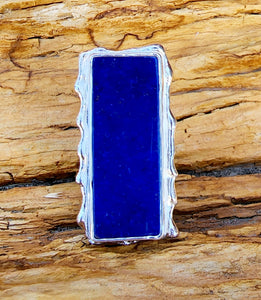 Blue Lapis Lazuli Bar Ring