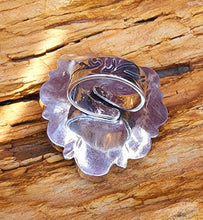 Load image into Gallery viewer, Purple Heart and Pearl Cluster Ring
