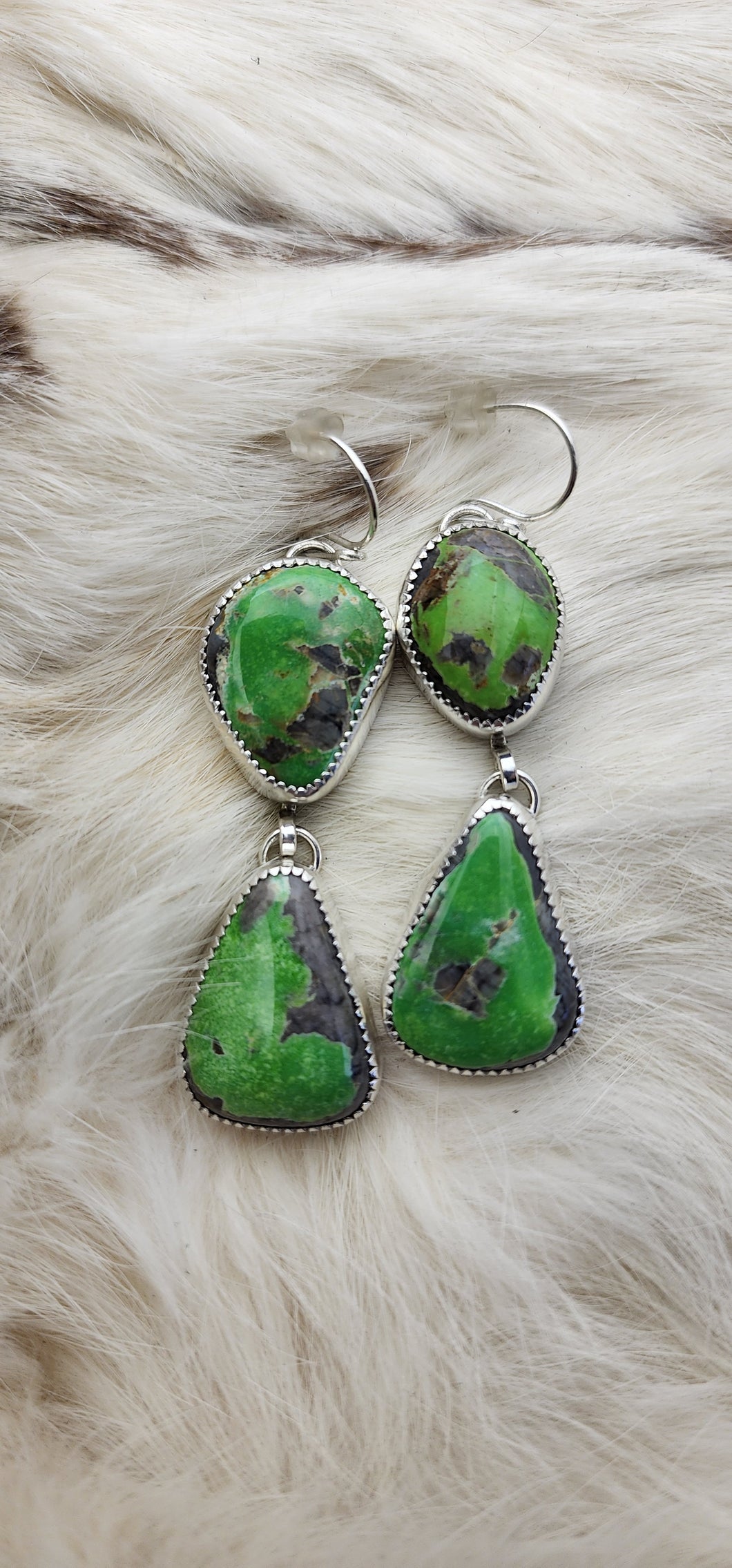 Double Northern Lights Turquoise Earrings