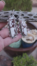 Load and play video in Gallery viewer, Wild Horse (Magnesite) Ruffle Earrings
