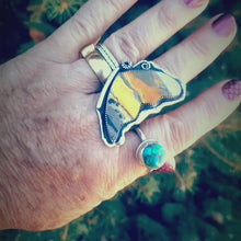 Load and play video in Gallery viewer, Bumble Bee Jasper Butterfly Ring
