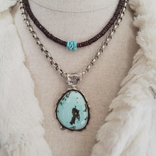 Load and play video in Gallery viewer, Powder-Blue Royston Turquoise Pendant
