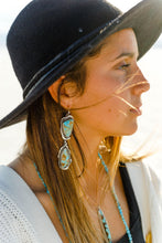 Load image into Gallery viewer, Double No. 8 Turquoise Earrings v2
