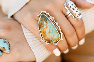 Natural Royston Turquoise Ring