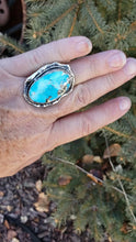 Load and play video in Gallery viewer, Persian Turquoise with Pyrite matrix Ring
